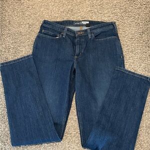 Carhartt Women's Dark Blue Straight Leg Jeans Size 8 Tall